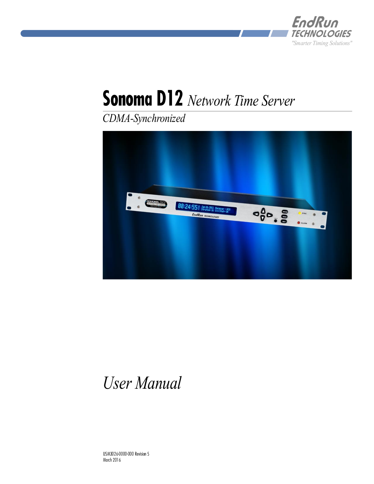 EndRun Sonoma D12 User Manual