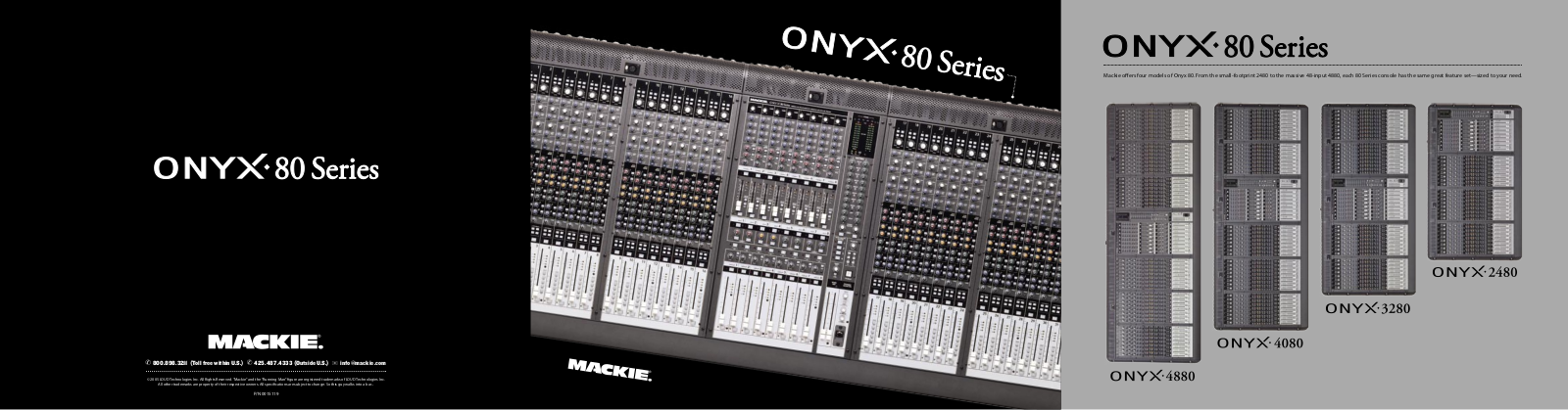 Mackie Onyx 2480, Onyx 3280, Onyx 4080, Onyx 4880 User Manual