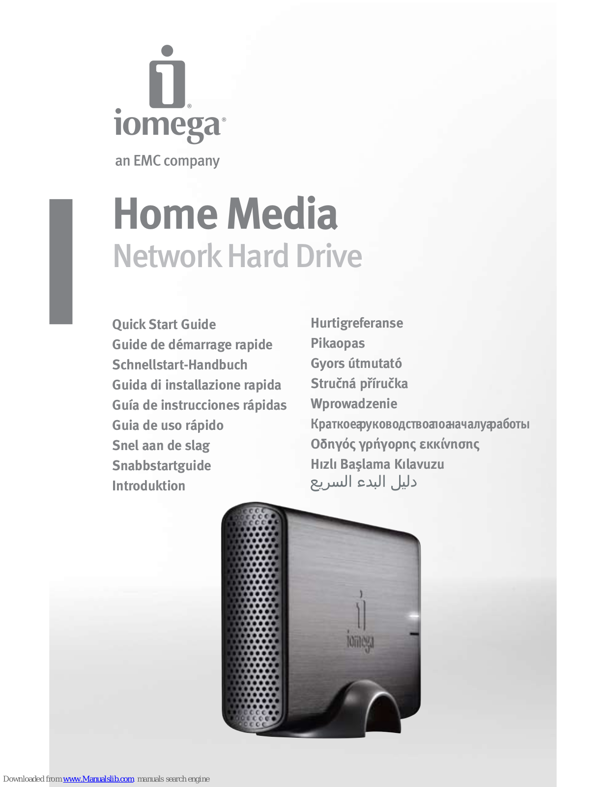 Iomega 34571 - Home Media 2 TB Network Attached Storage, Home Media Quick Start Manual