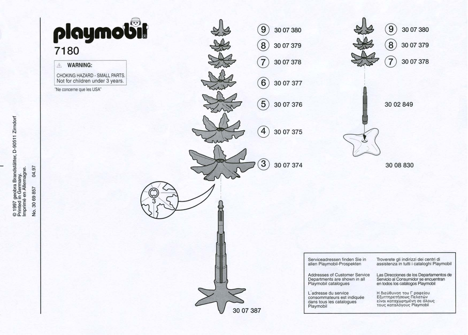 Playmobil 7180 Instructions