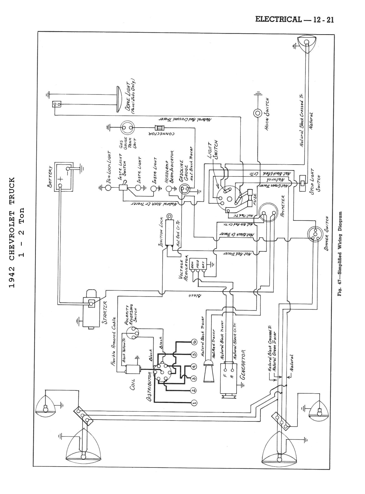 Chevrolet 1942 x2 schematic