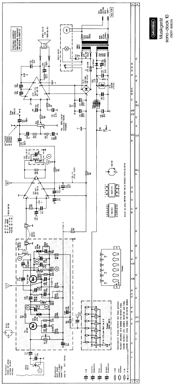 Grundig Sono-Clock-10 Schematic