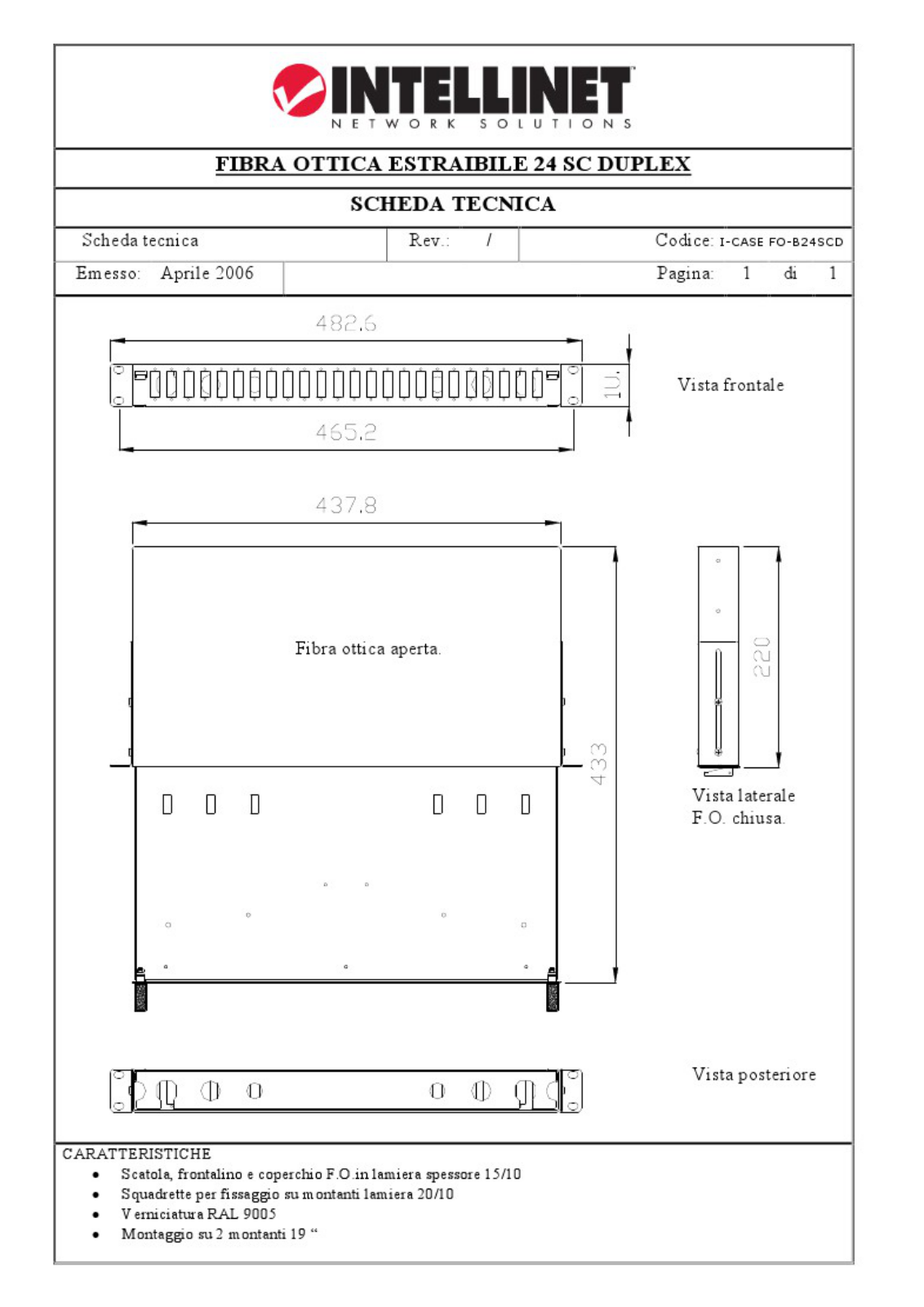 Intellinet I-CASE FO-B24SCD Drawing - ManualMachine.com