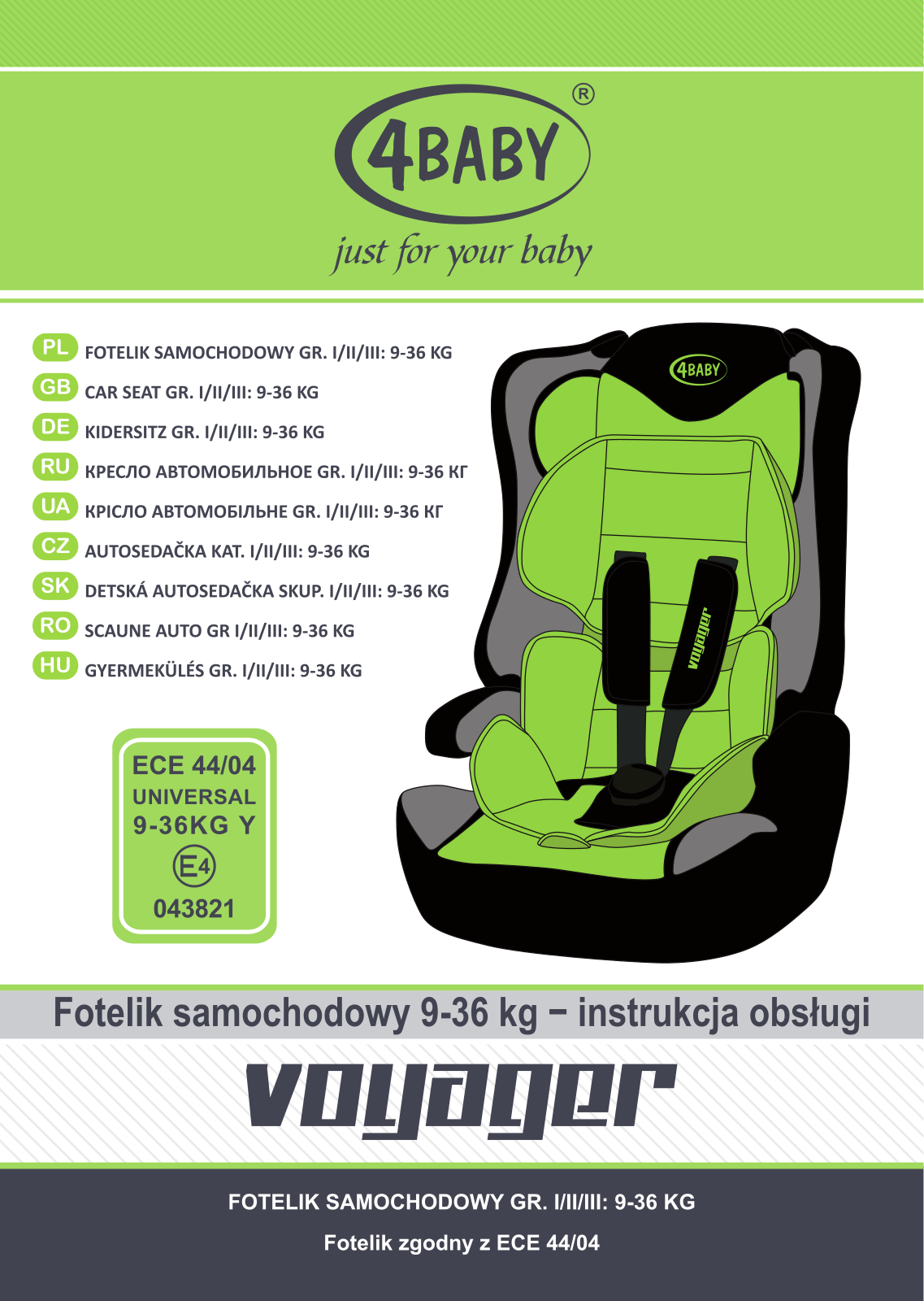 4Baby Voyager User Manual