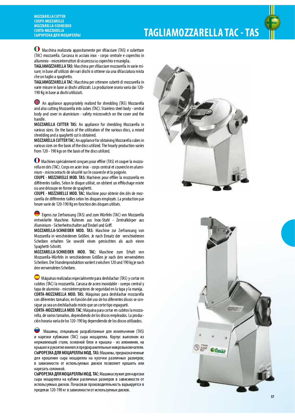 FIMAR TAS, TAC Datasheet