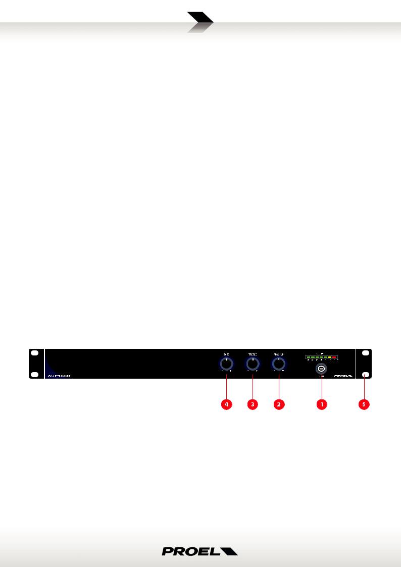 Proel AUP160D USER’S MANUAL