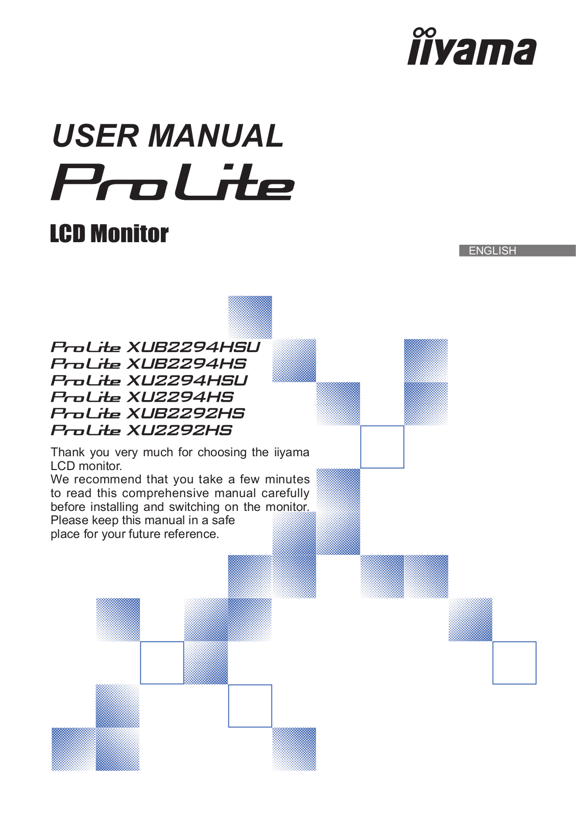 Iiyama XU2292HS-B1 User Guide