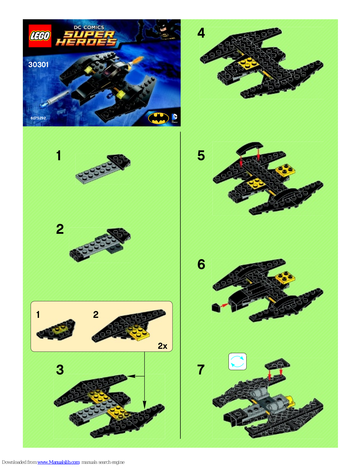 LEGO Super Heroes 30301 Instructions For Use Manual