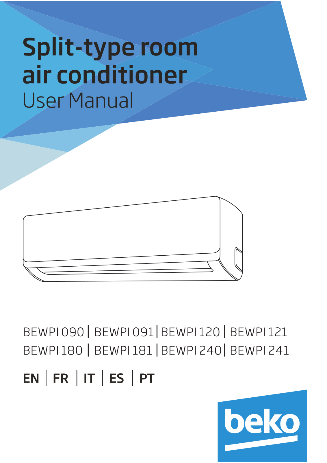 Beko BEWPI 240, BEWPI 180, BEWPI 090, BEWPI 120, BEWPI 091 User manual