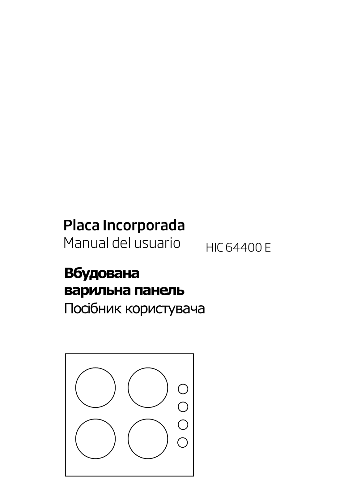 Beko HIC 64400 E User manual