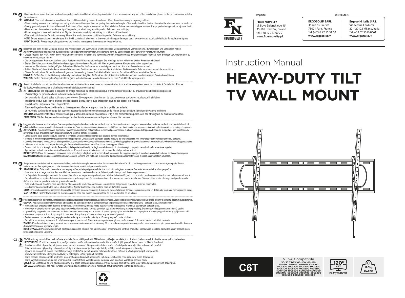FIBER NOVELTY C6T User guide - ManualMachine.com