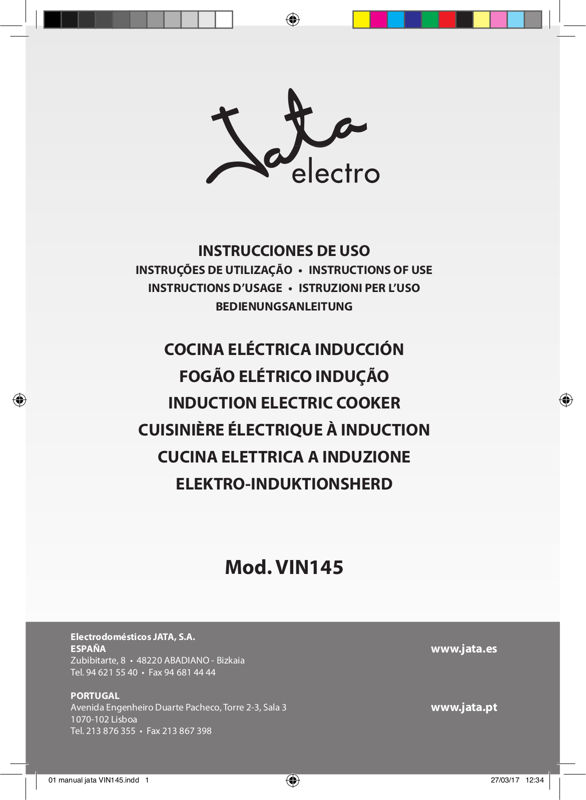 Jata VIN145 operation manual