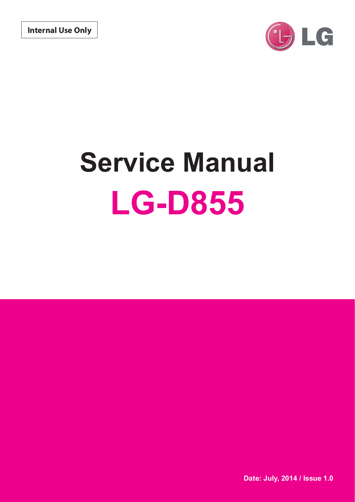 LG D855 Service manual