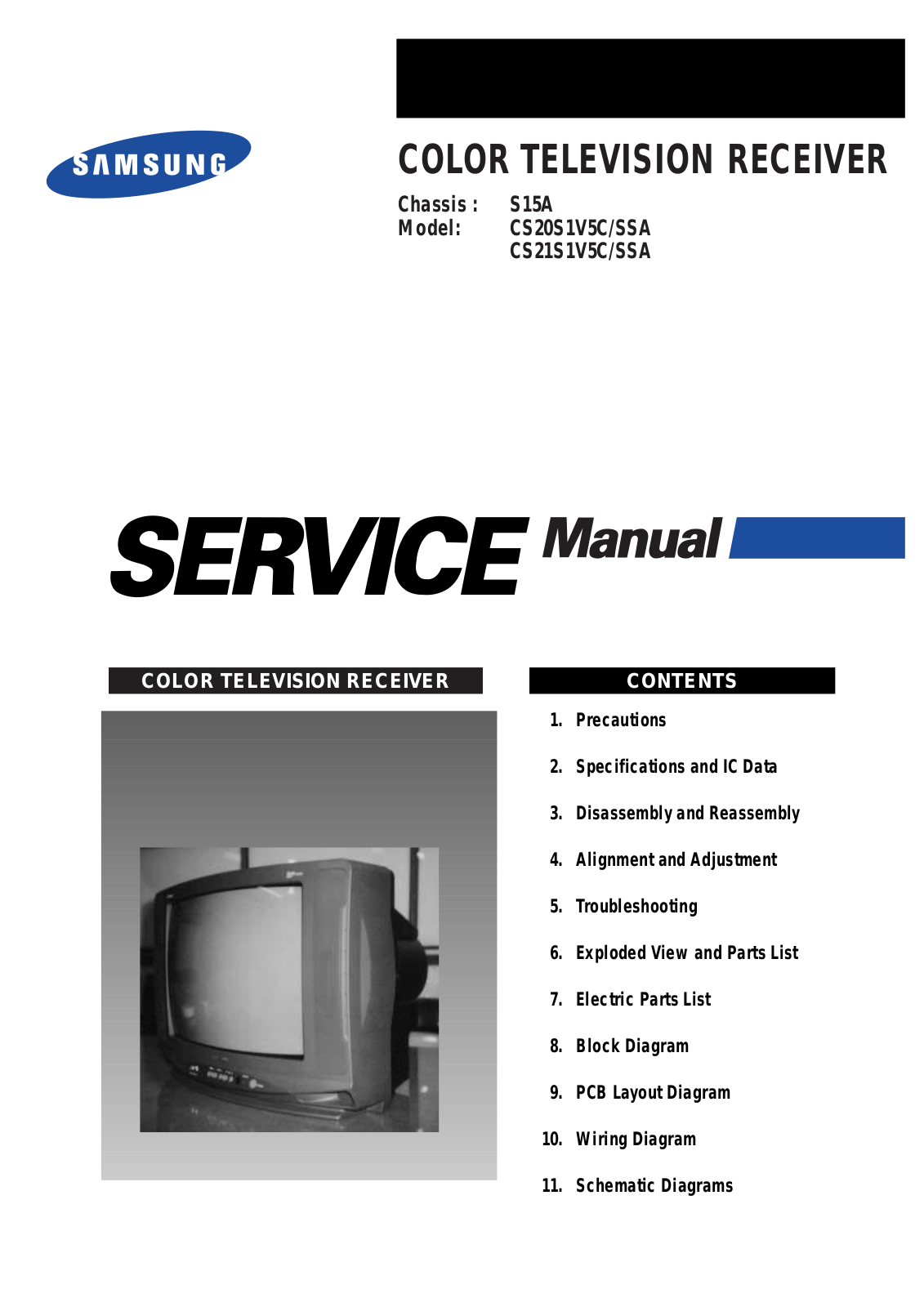 SAMSUNG CS20S1V5CSSA Service Manual