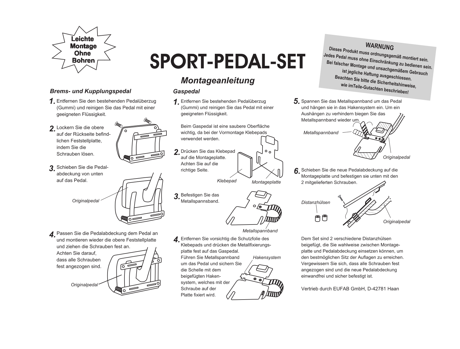 Eufab 17169 User manual