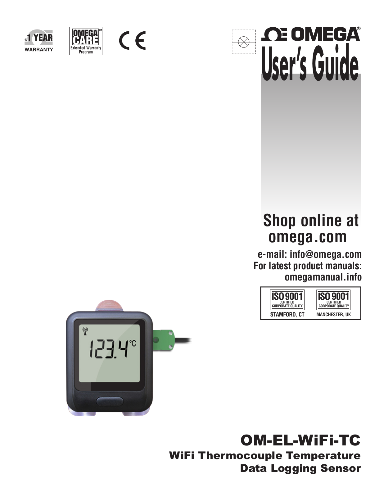 Omega ISO9001, ISD9001 User Manual