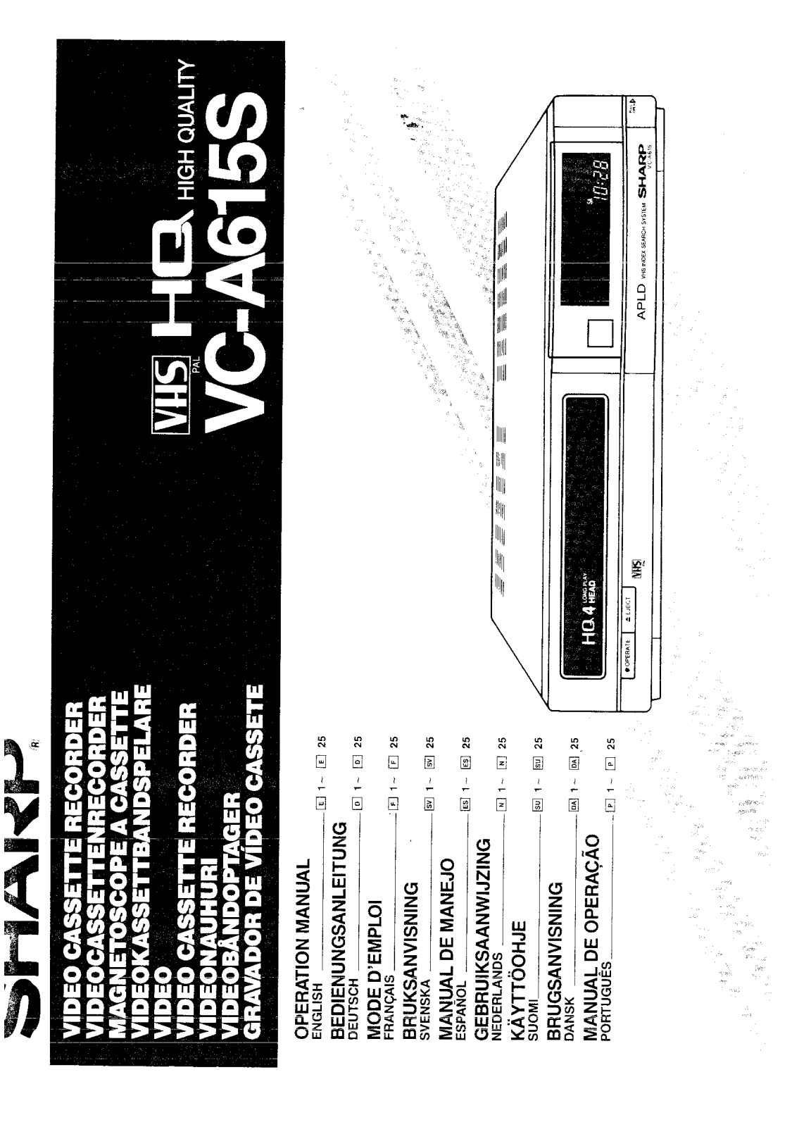 Sharp VC-A615S User Manual