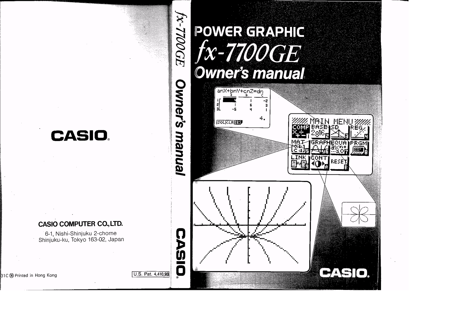 CASIO Fx-7700G User Manual