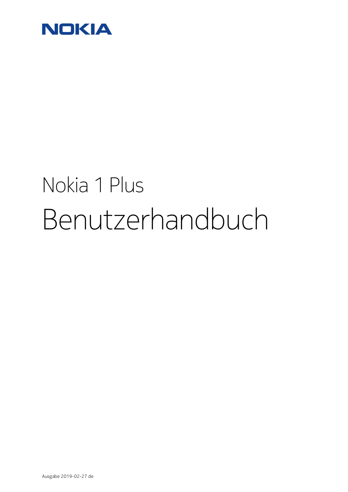 Nokia 1 Plus User Manual