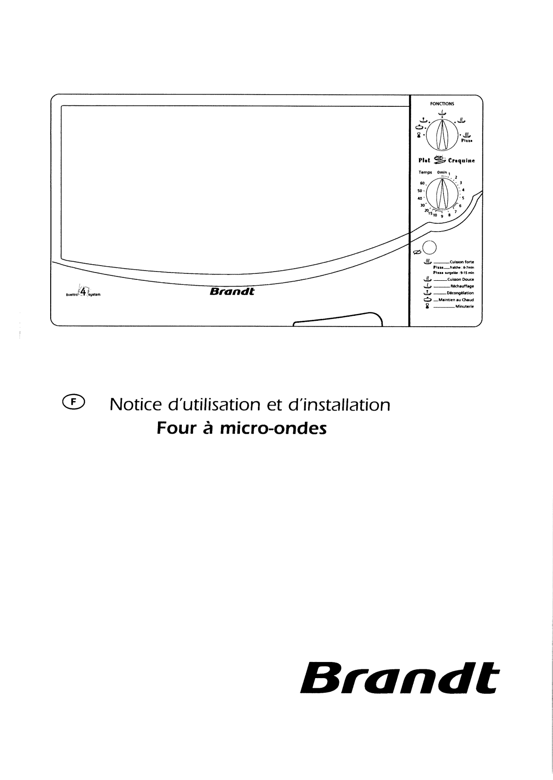 BRANDT PIZZAF4 User Manual