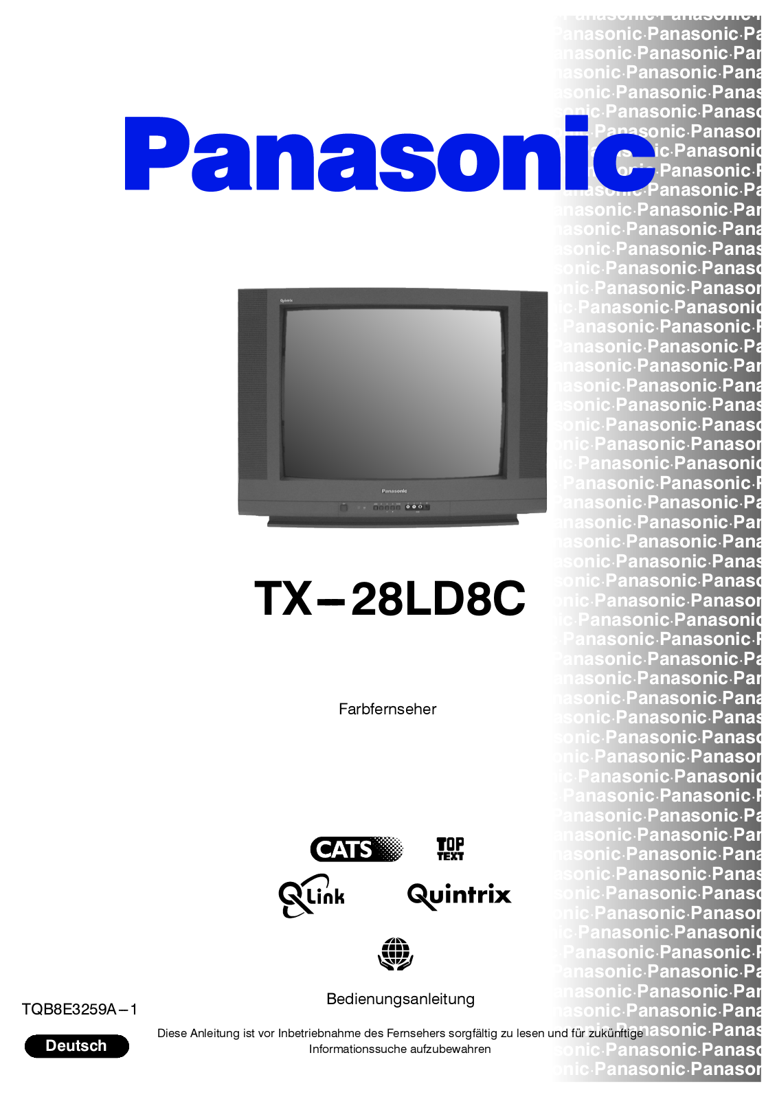 PANASONIC TX-28LD8C User Manual