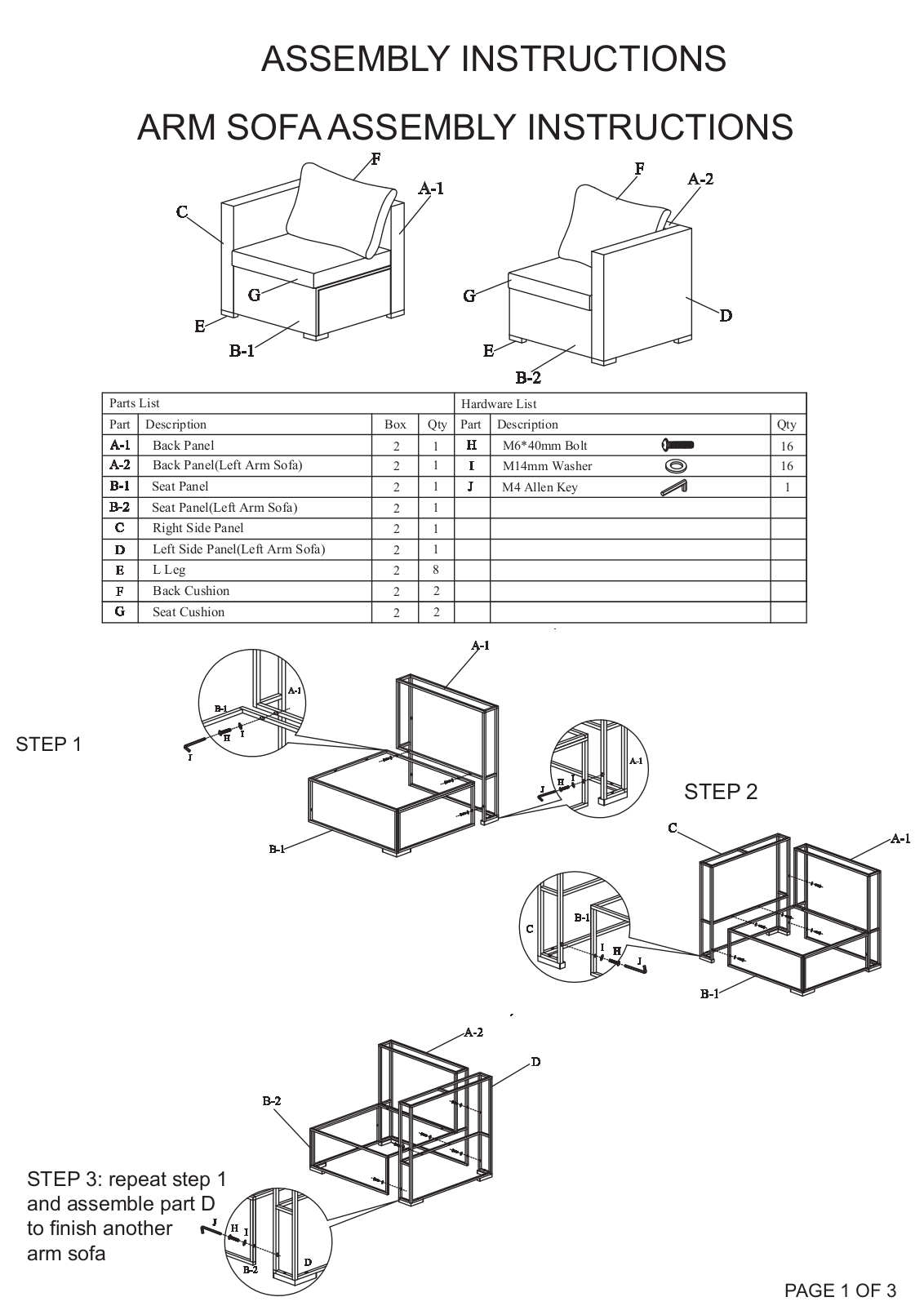 Orren Ellis CSWY1615 Assembly Instructions