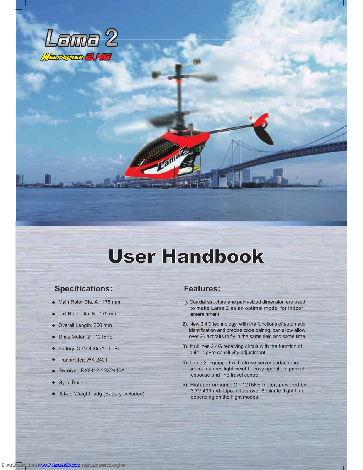 Walkera LAMA 2 User Handbook Manual