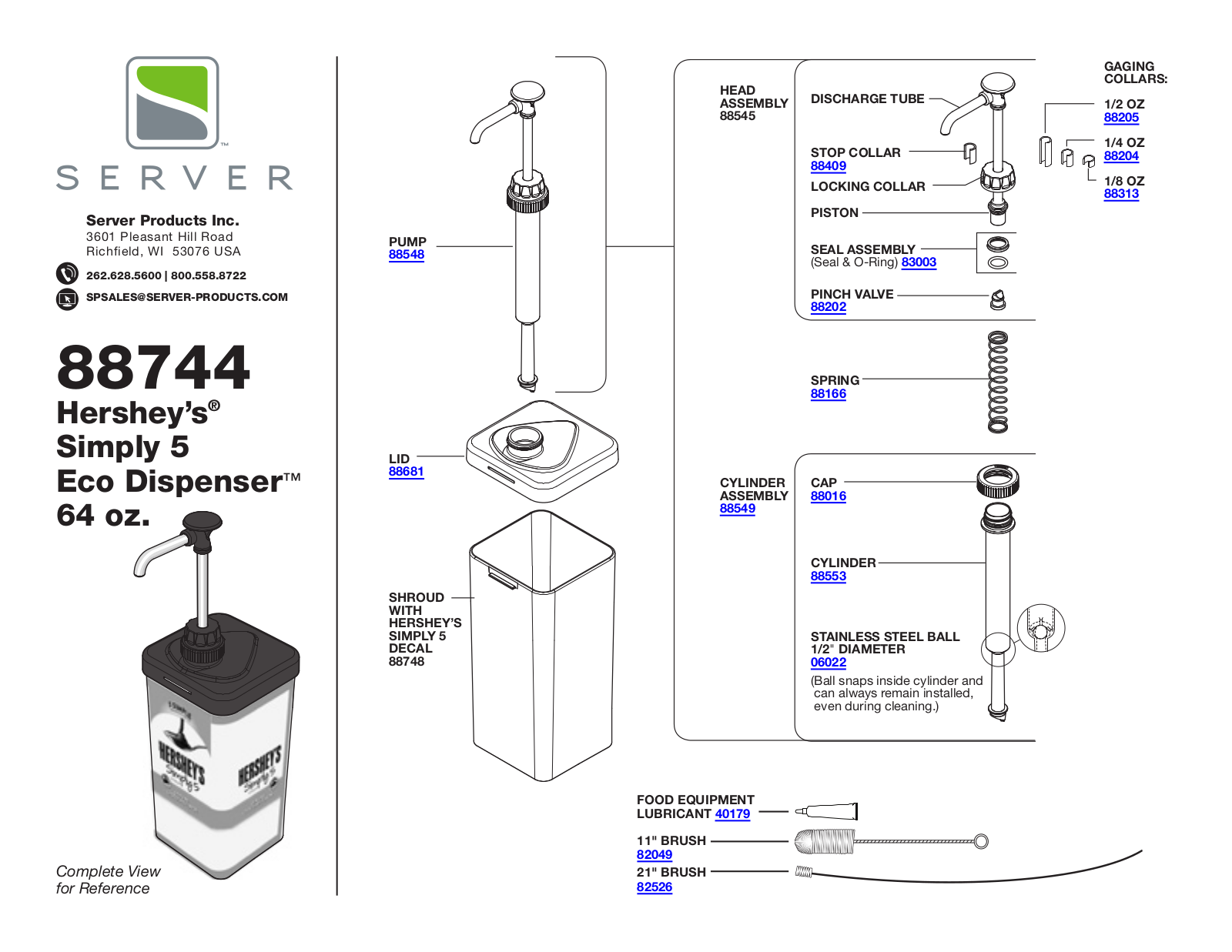 Server 88744 Parts Manual