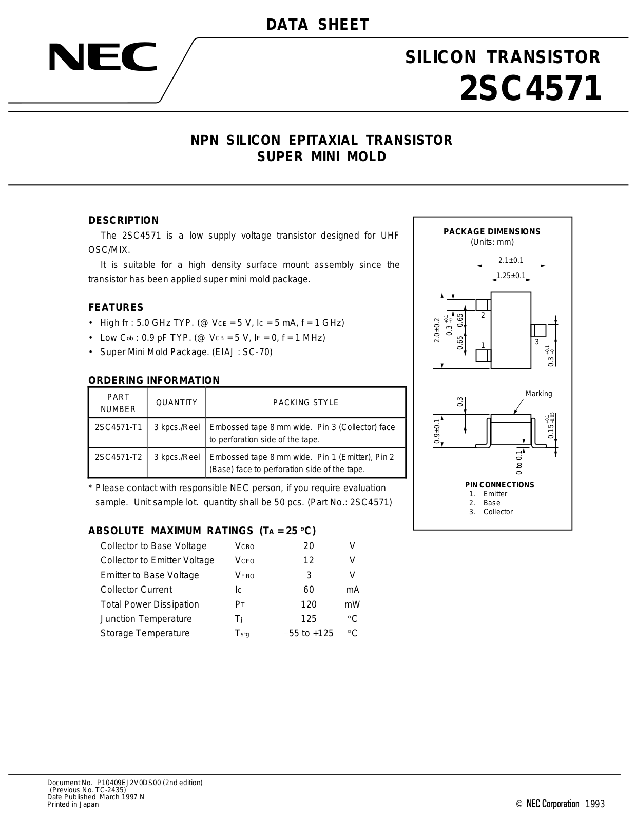 NEC 2sc4571 Datasets - ManualMachine.com