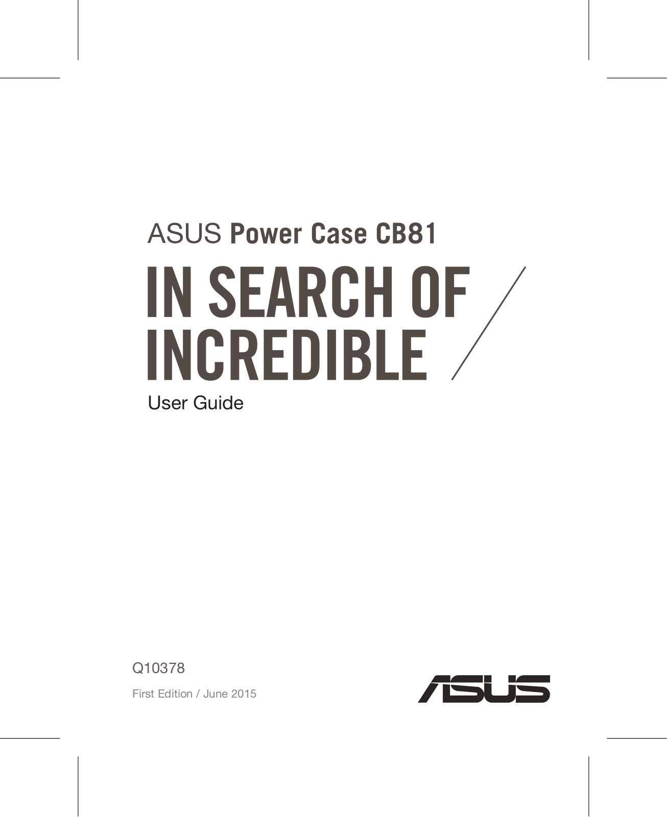 ASUS 1B046A User Manual