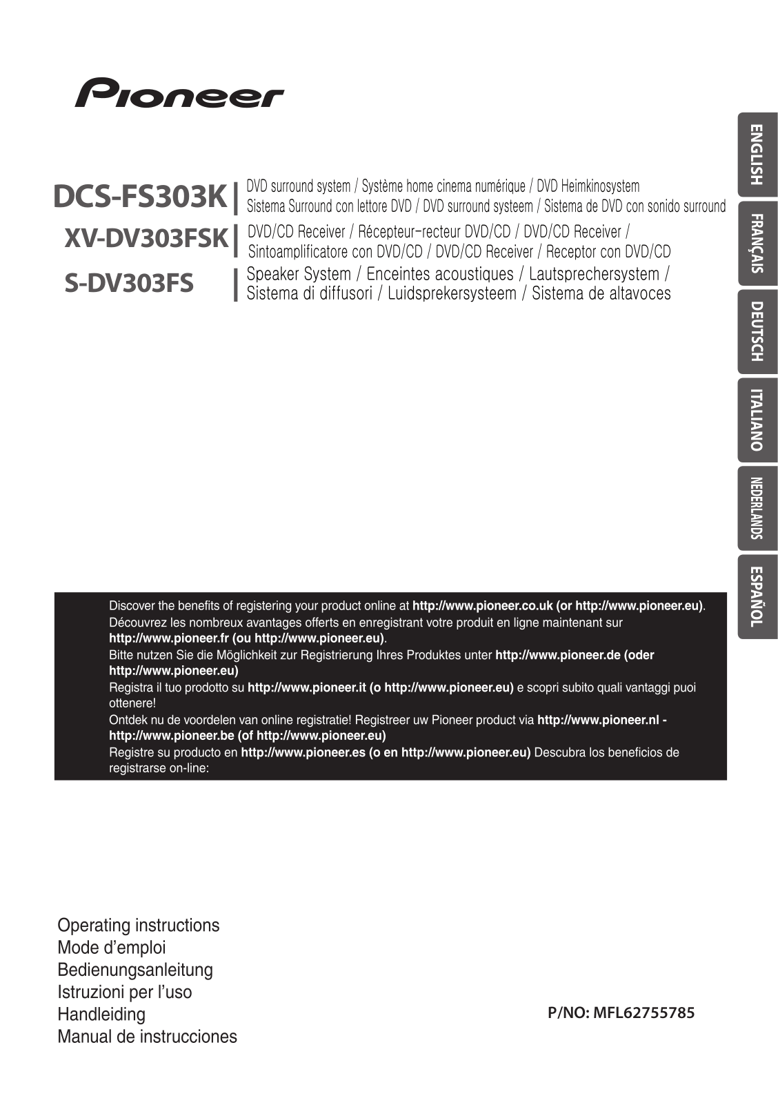 Pioneer DCS-FS303K User Manual