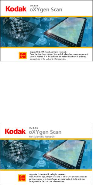 Kodak oXYgen Scan User Manual