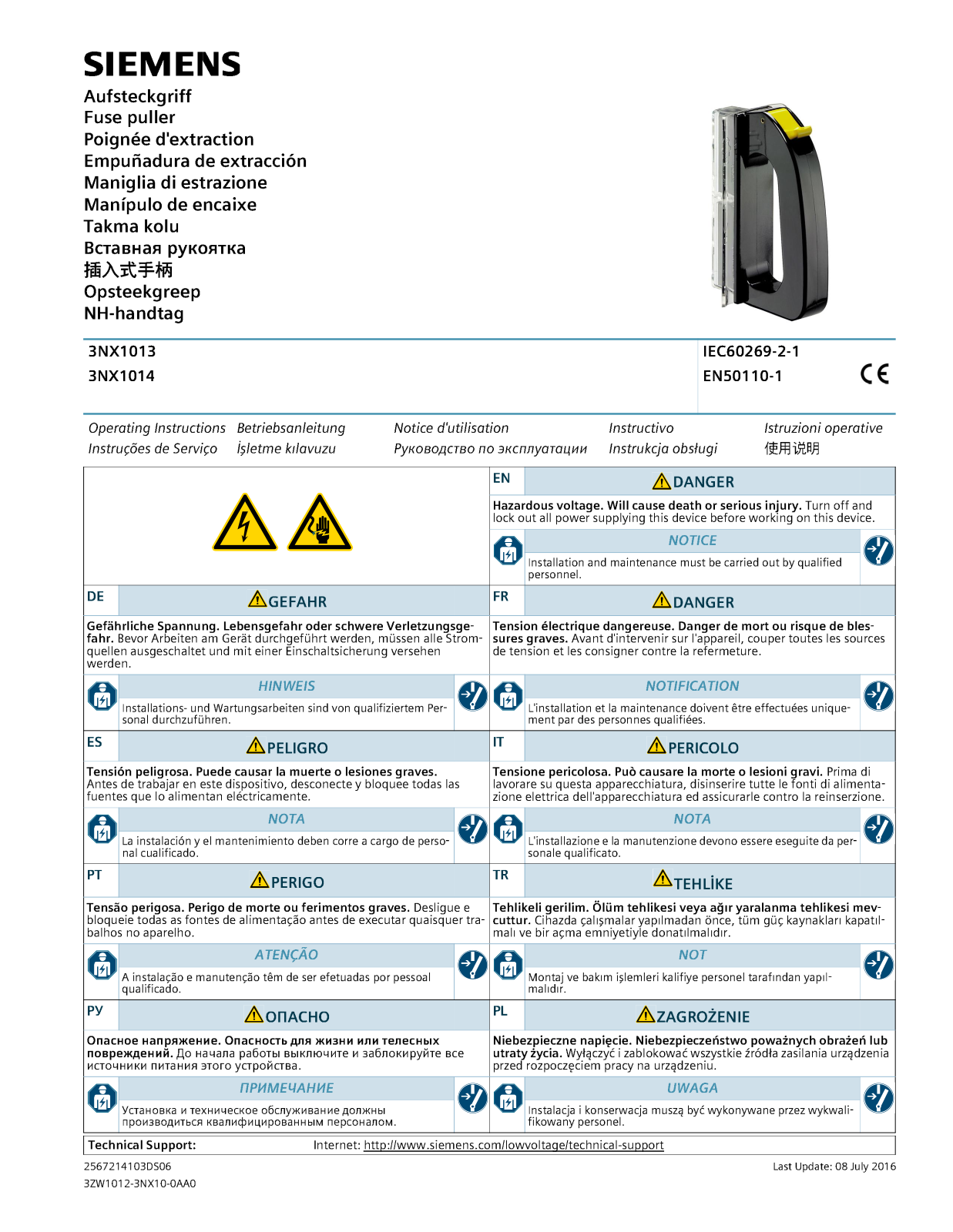 Siemens 3NX1013, 3NX1014 User guide