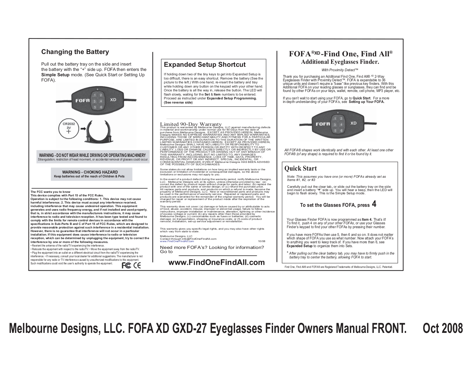 Authinx GXD 27 Users manual