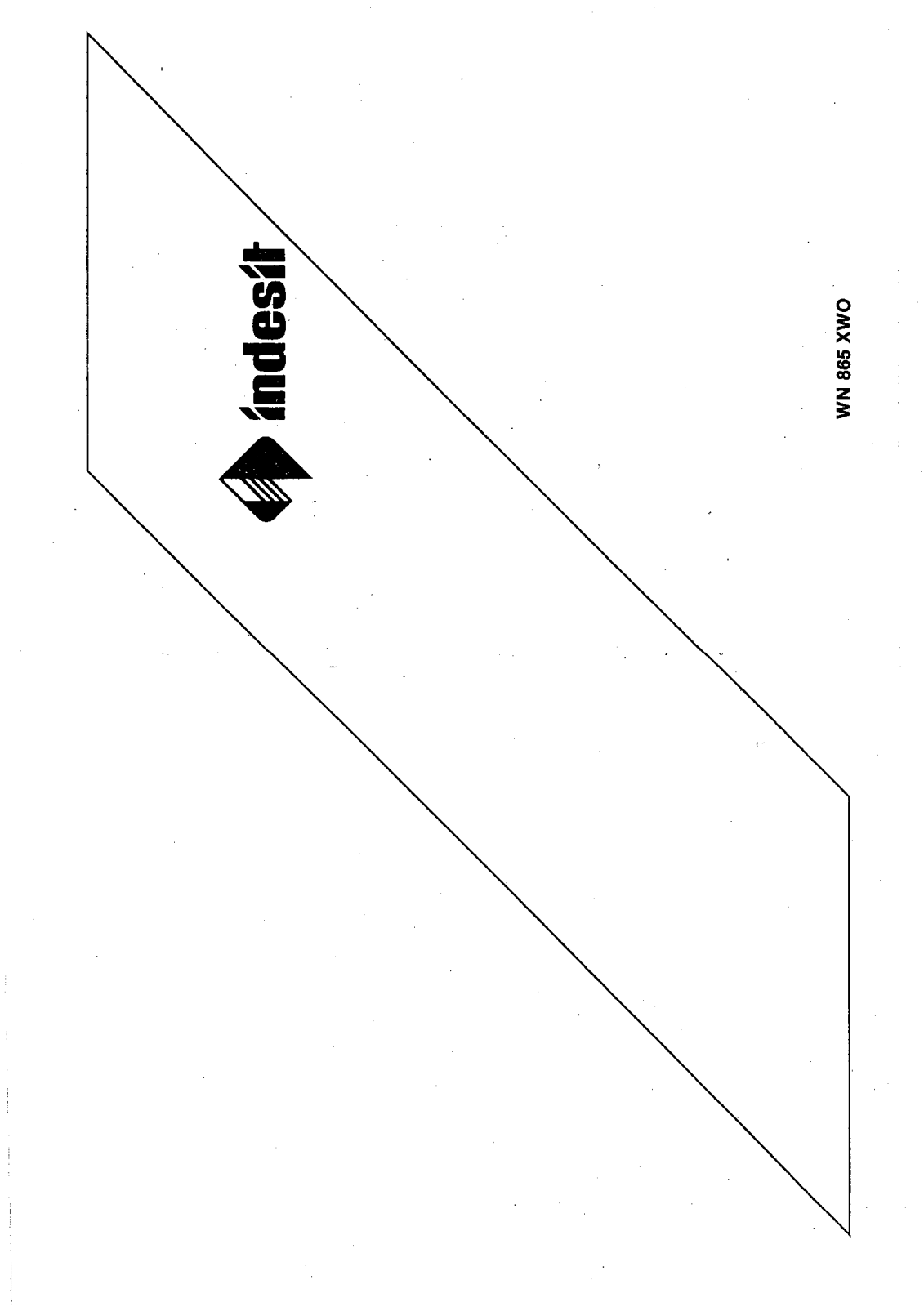 Indesit WN 865 XWO User Manual