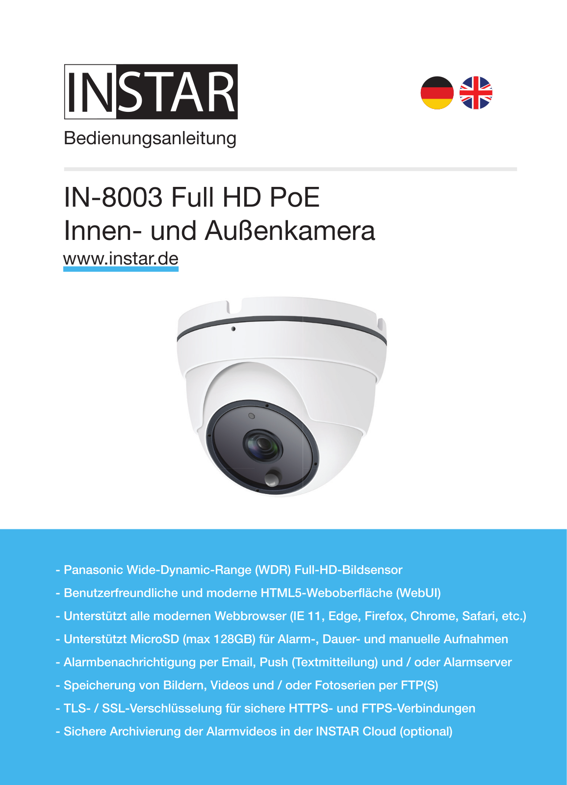INSTAR IN-8003 User guide - ManualMachine.com