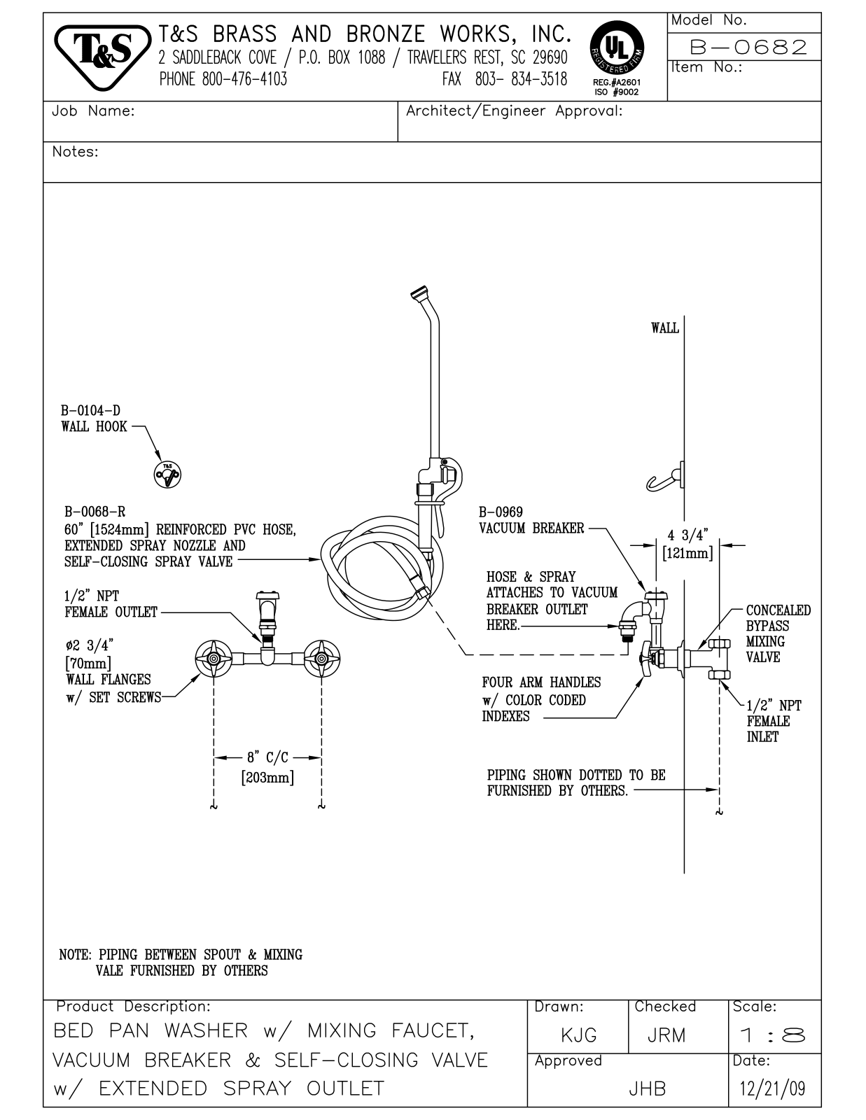 T & S Brass & Bronze Works B-0682 General Manual