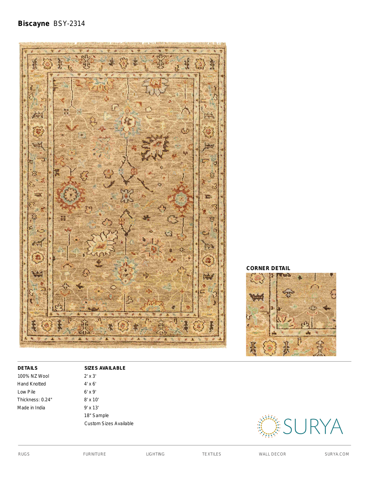 Surya YA75697 Specifications - ManualMachine.com