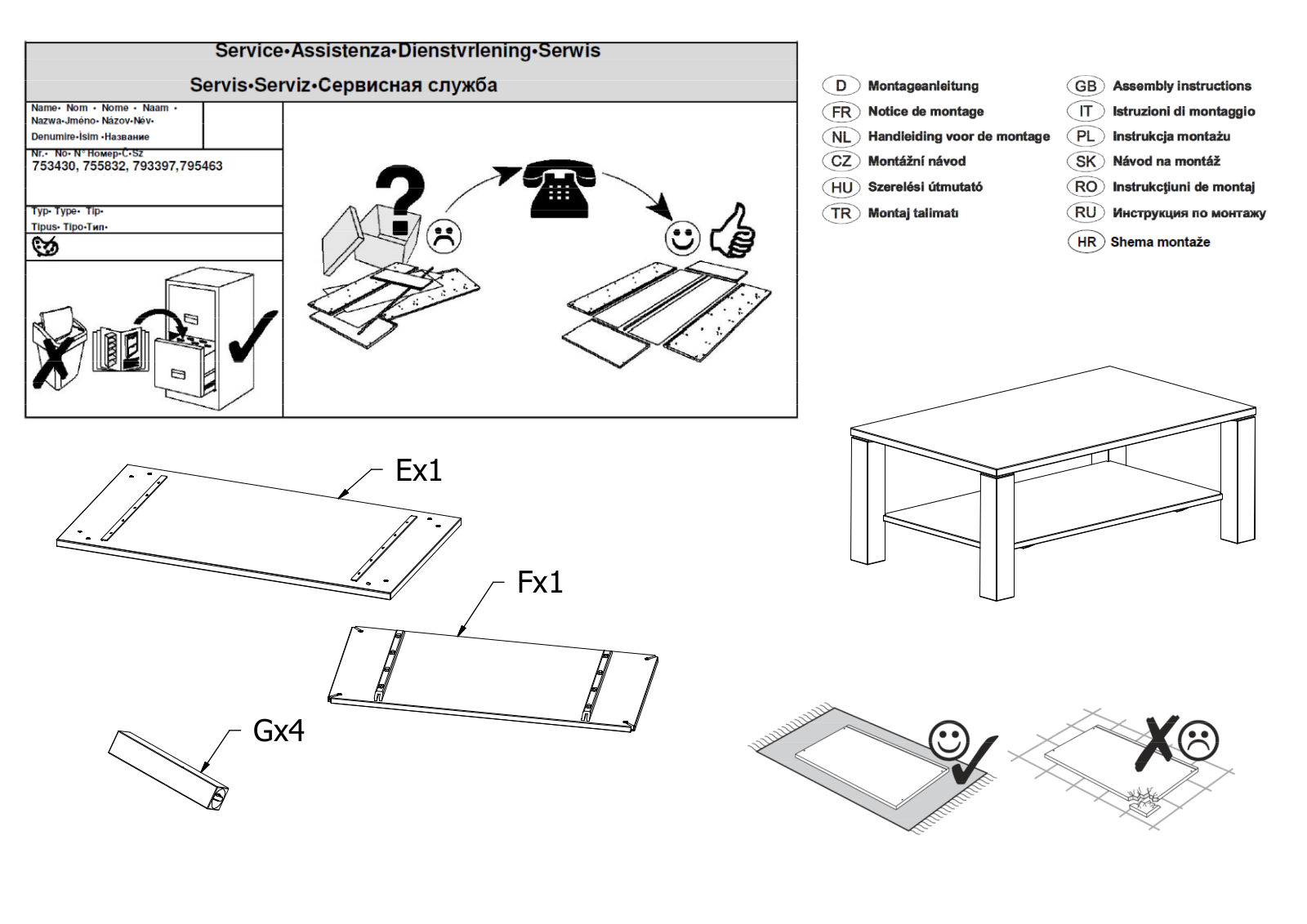 Home affaire King Assembly instructions