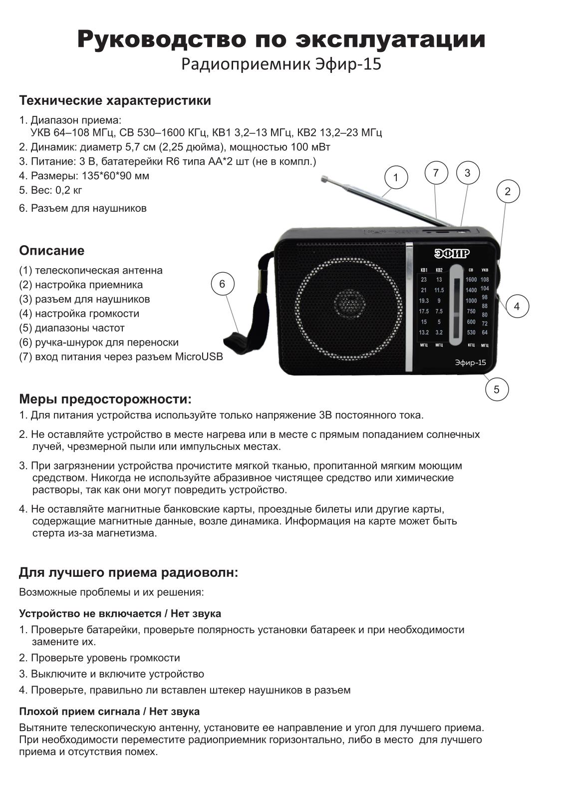 Сигнал Эфир-15 User Manual