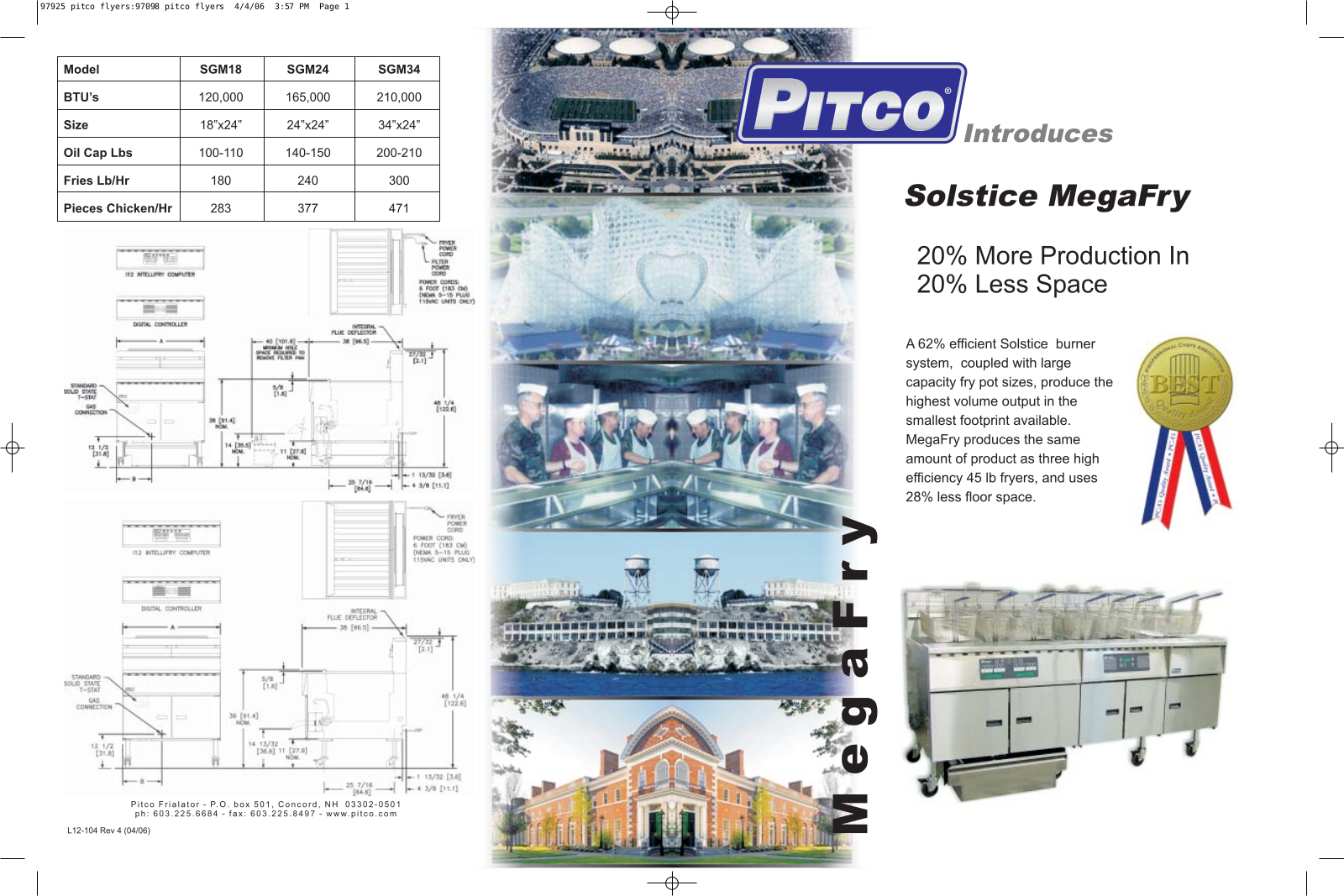 Pitco SG18F User Manual