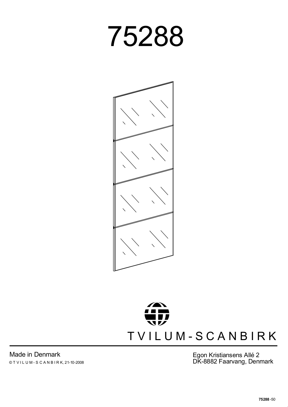 Tvilum 75288 User Manual