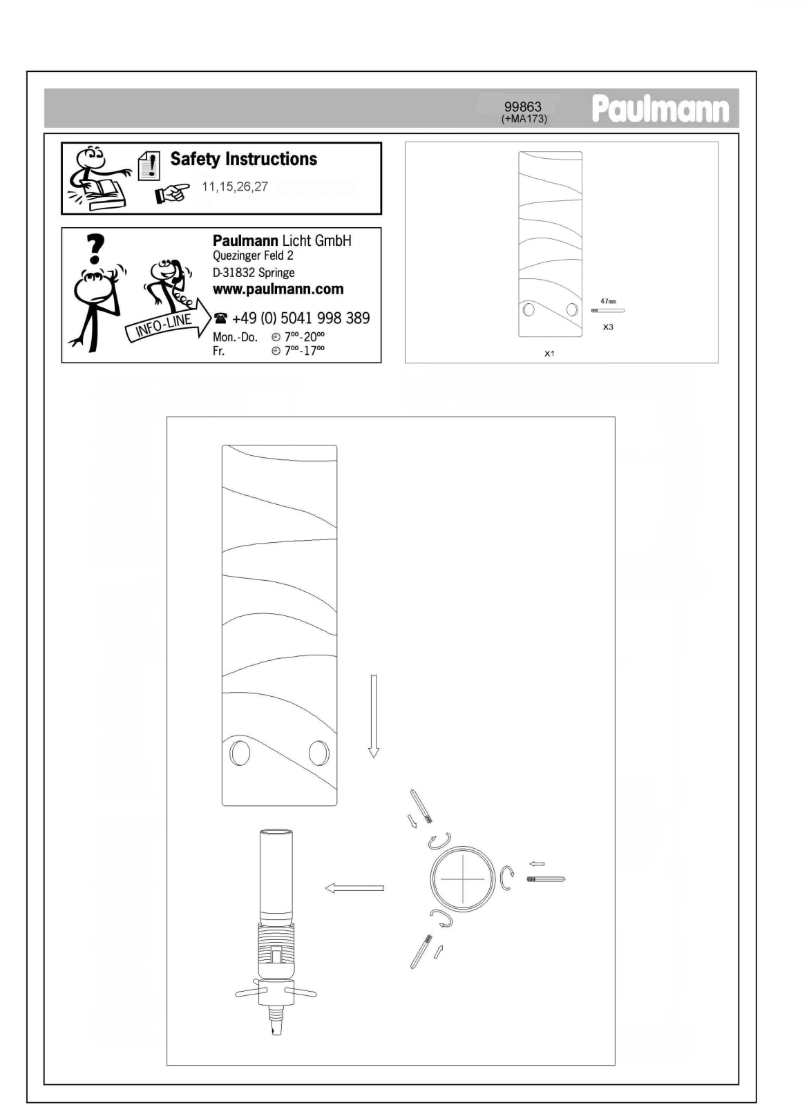 Paulmann 99863 Safety instructions - ManualMachine.com