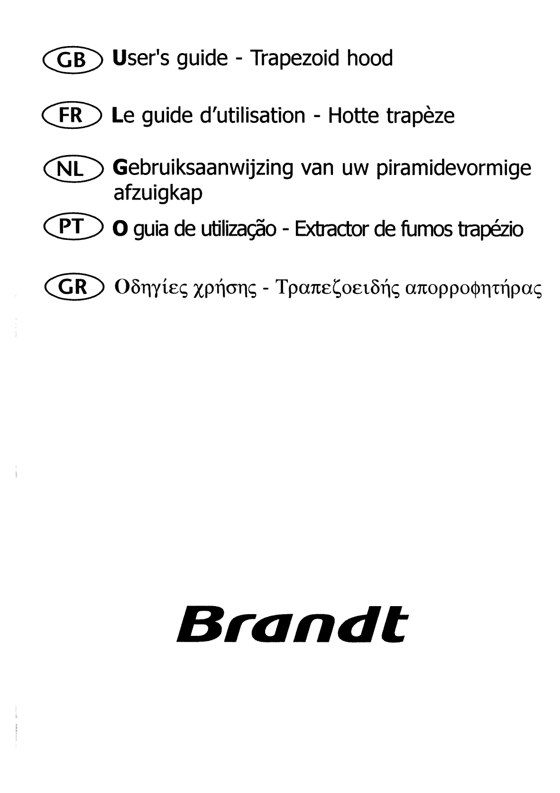 BRANDT AD229 User Manual