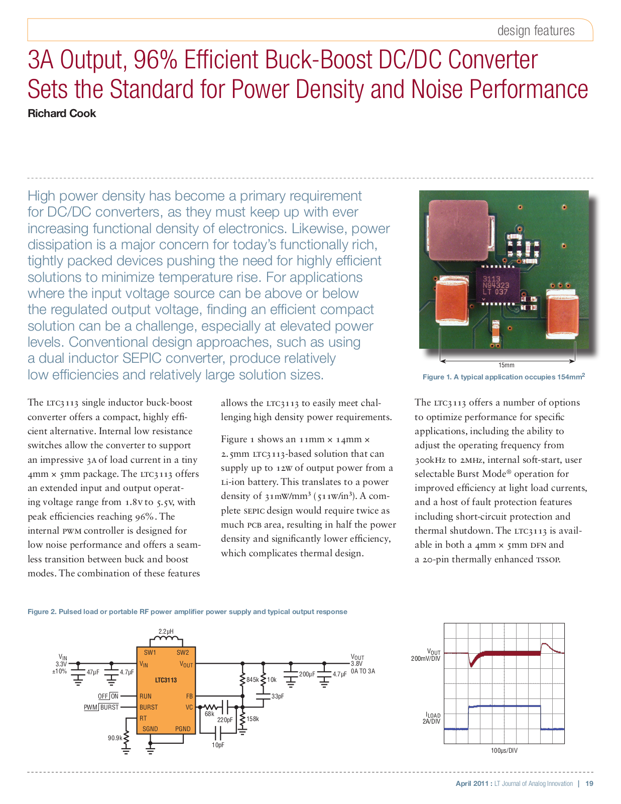 LINEAR TECHNOLOGY LTC3113 Technical data