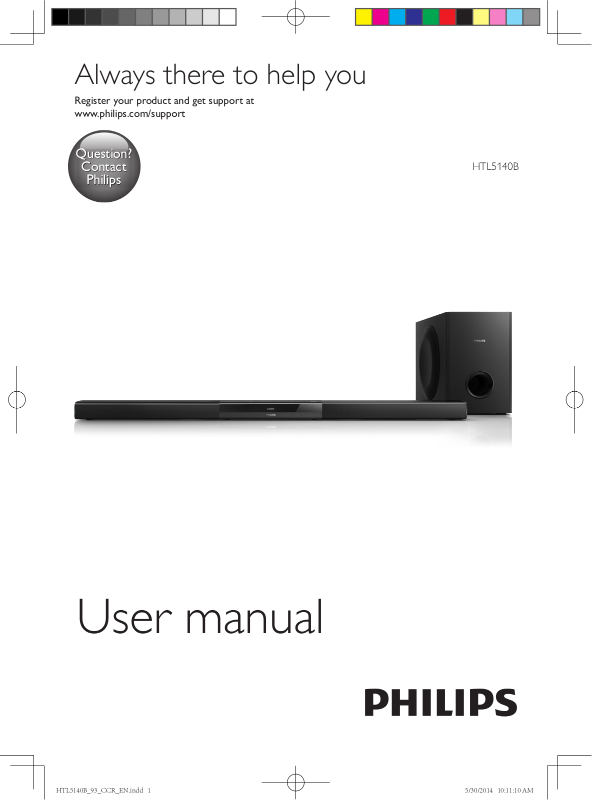 Philips HTL5140B 93 User Manual