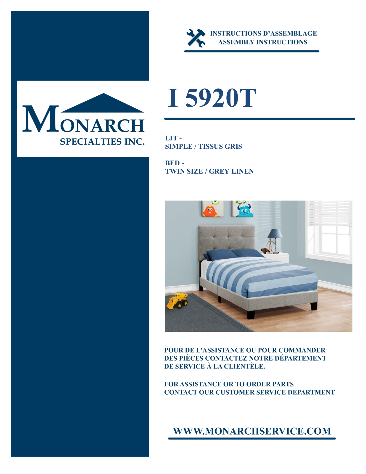 Monarch I5920T Assembly Guide