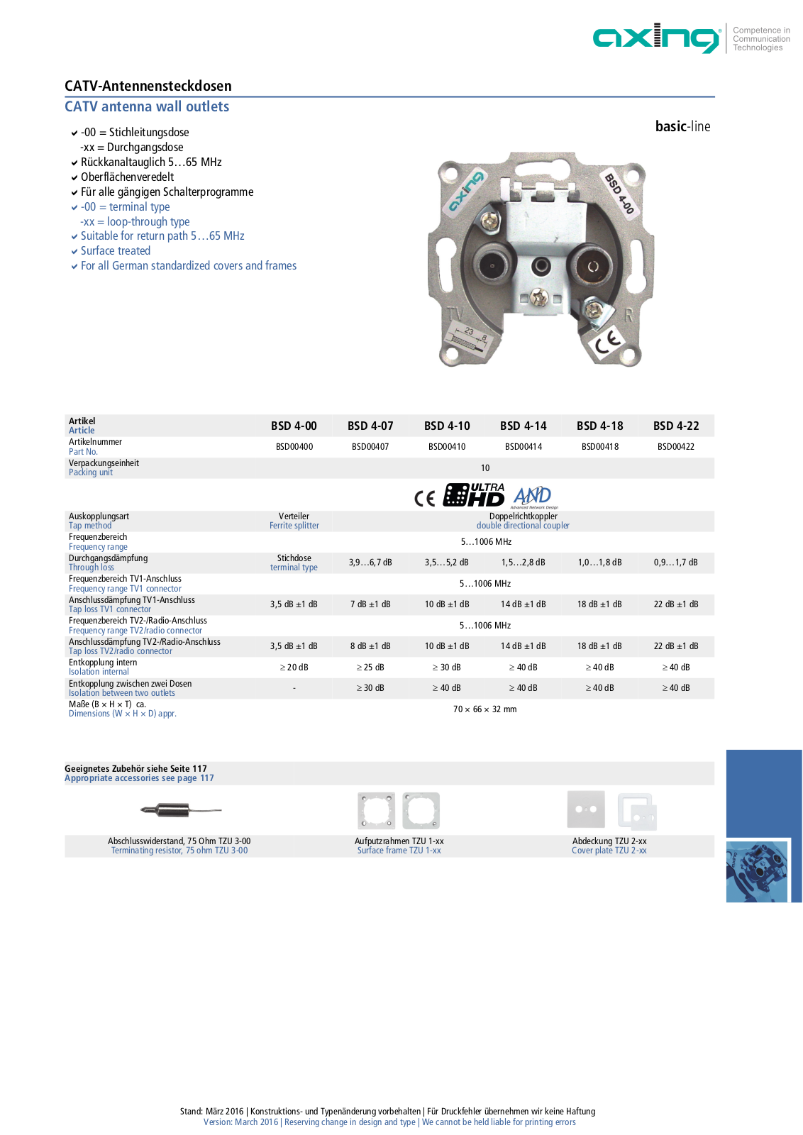 Axing BSD 4-00 User Manual