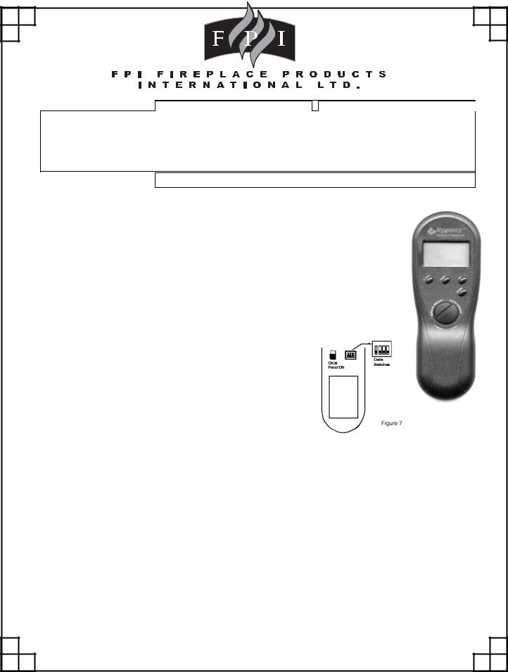 Regency FDC-504 Owner's Manual