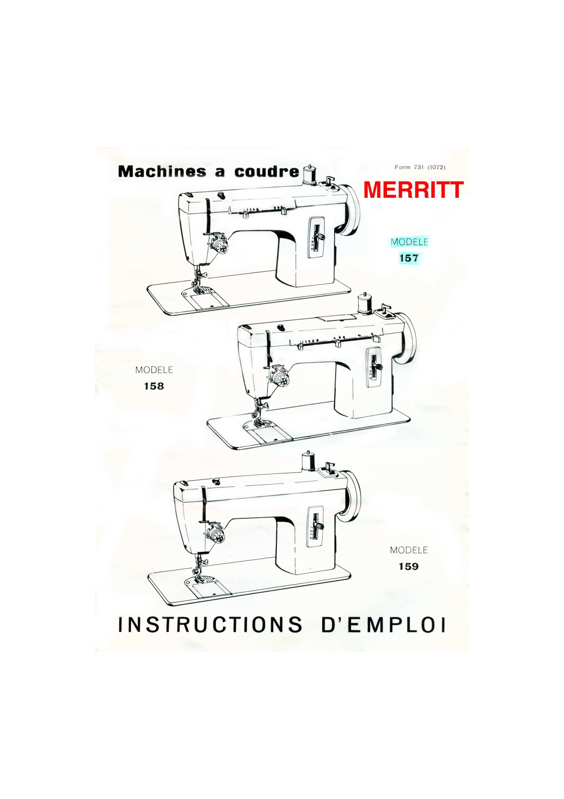 MERRITT 157, 158, 159 User Manual